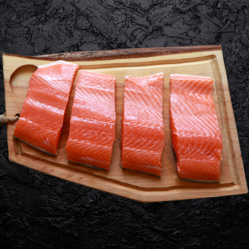 Salmón Porcionado con piel